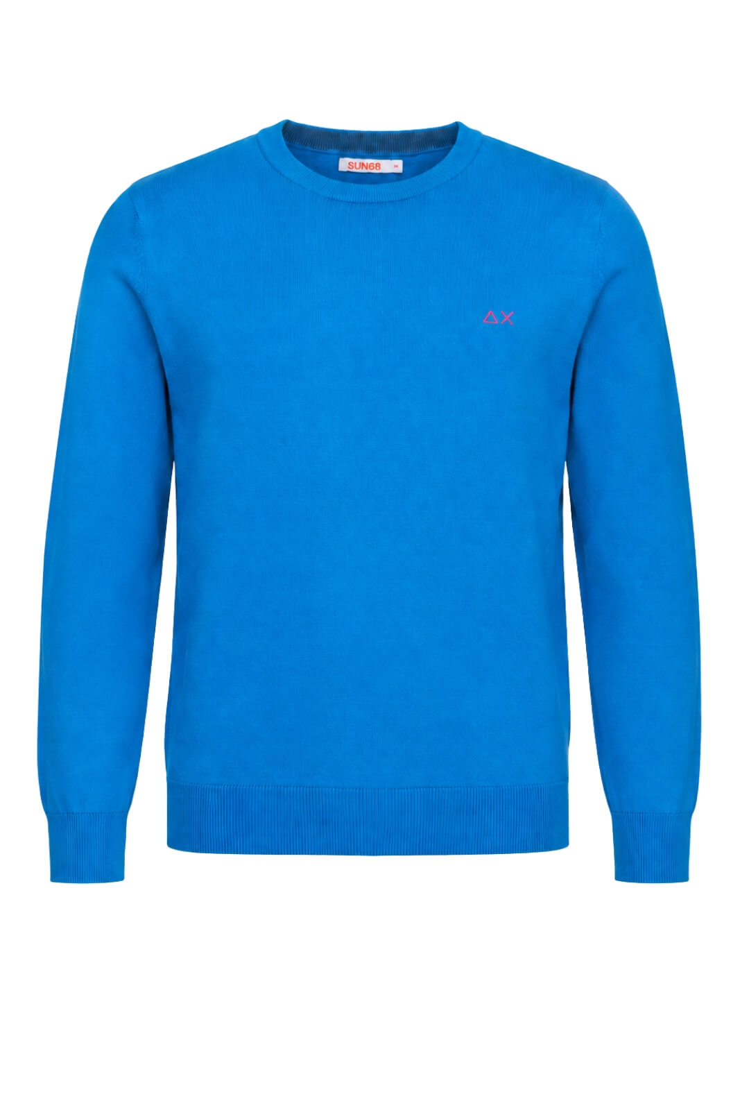 Sun68 Maglione Uomo con Gomiti a Contrasto