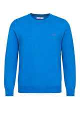 Sun68 Maglione Uomo con Gomiti a Contrasto