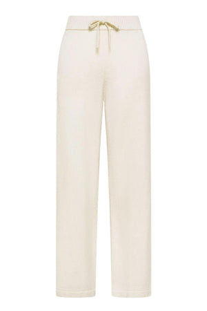 Sun68 Pantaloni Donna in Filo a Palazzo con Lana Merino e Cashmere