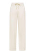 Sun68 Pantaloni Donna in Filo a Palazzo con Lana Merino e Cashmere