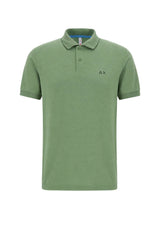 Sun68 Polo Uomo in piquet con logo a contrasto
