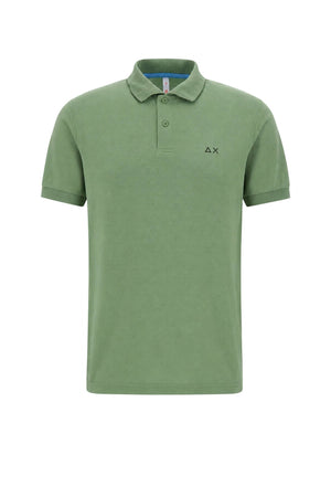 Sun68 Polo Uomo in piquet con logo a contrasto