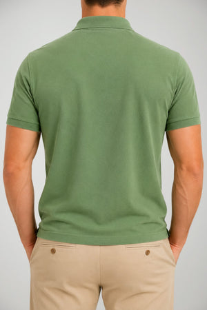 Sun68 Polo Uomo in piquet con logo a contrasto