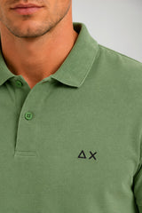 Sun68 Polo Uomo in piquet con logo a contrasto