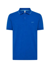 Sun68 Polo Uomo in piquet con logo a contrasto