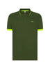 Sun68 Polo Uomo con strisce fluo