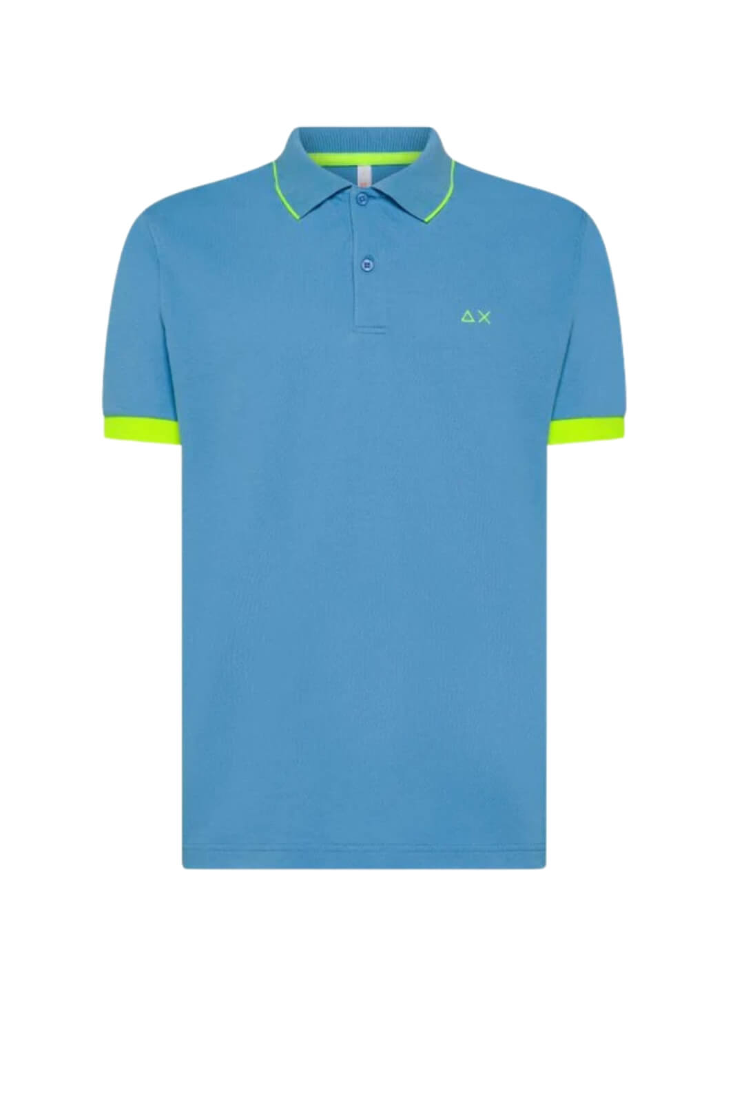 Sun68 Polo Uomo con strisce fluo