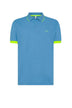 Sun68 Polo Uomo con strisce fluo