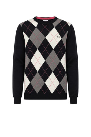 Sun 68 Maglia Uomo a rombi