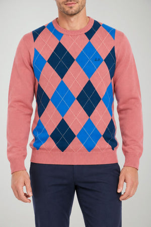 Sun 68 Maglia Uomo a rombi
