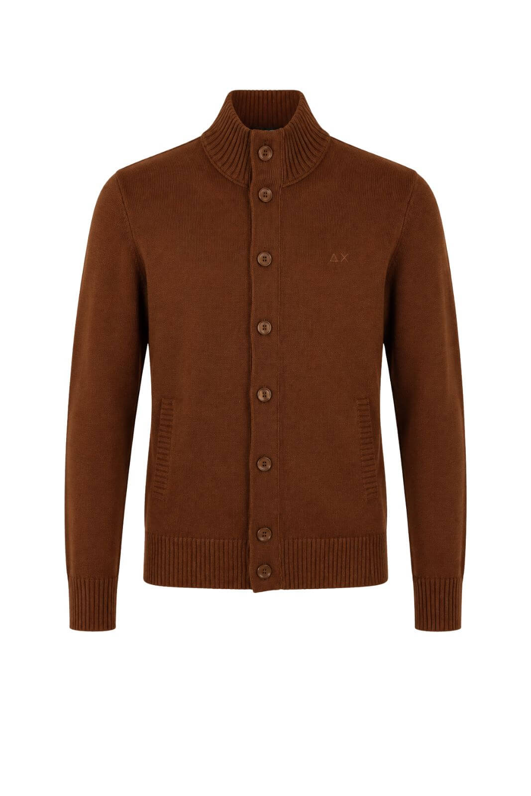 Sun68 Cardigan Uomo in Misto Lana Merino e Cashmere