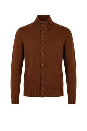 Sun68 Cardigan Uomo in Misto Lana Merino e Cashmere