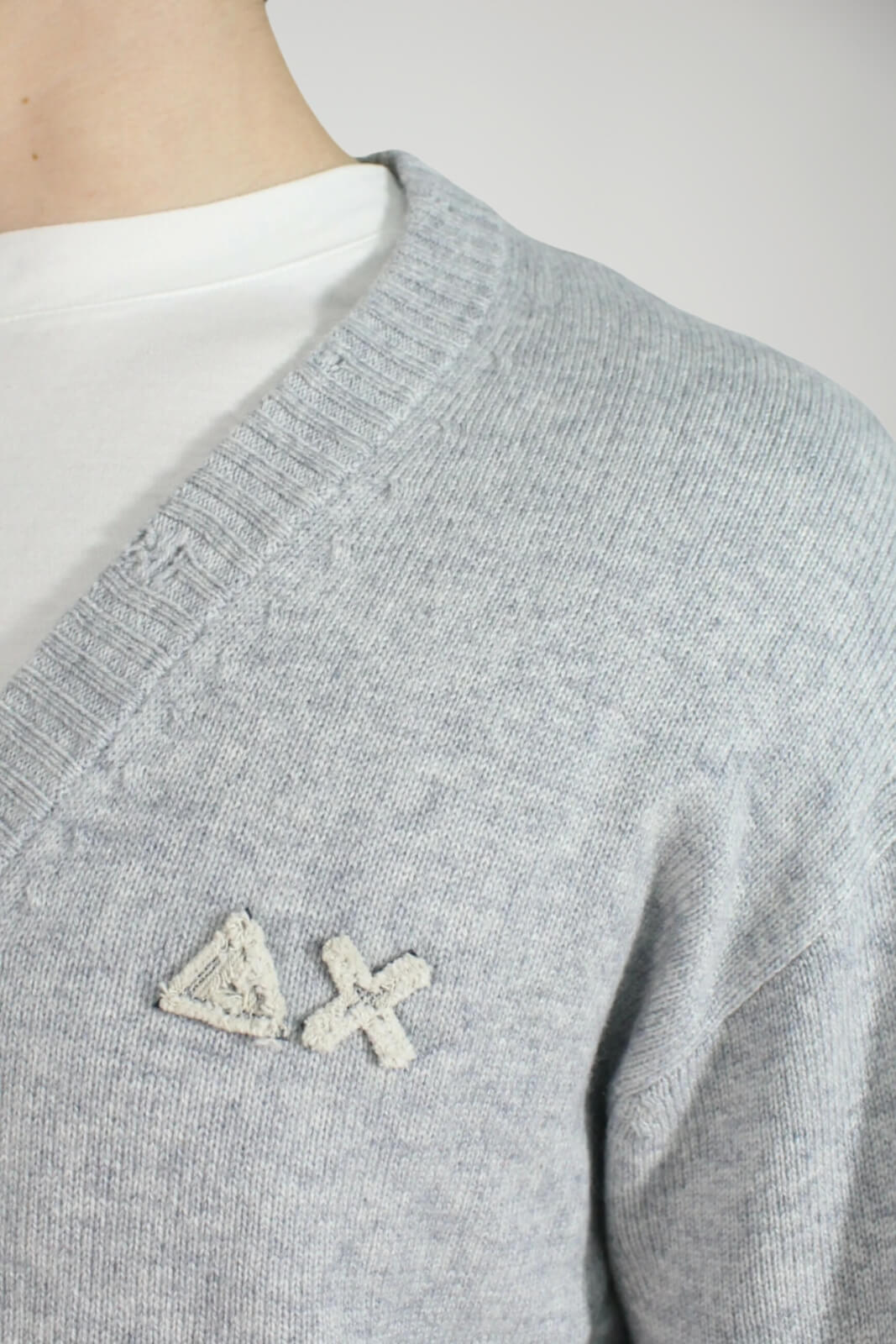 Cardigan da uomo Sun 68 con bottoni e logo dettaglio