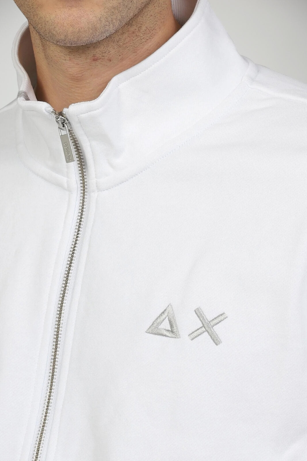 Felpa da uomo Sun 68 con zip e logo