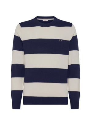 Maglia da uomo a righe Sun 68 con logo