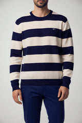 Maglia da uomo a righe Sun 68 con logo