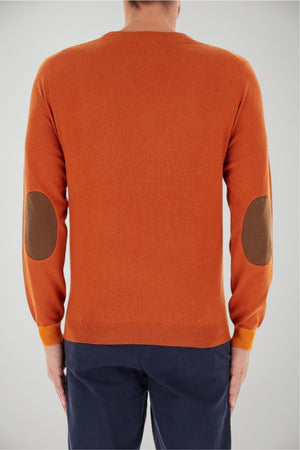 Maglia uomo in misto lana Sun 68 con toppe 