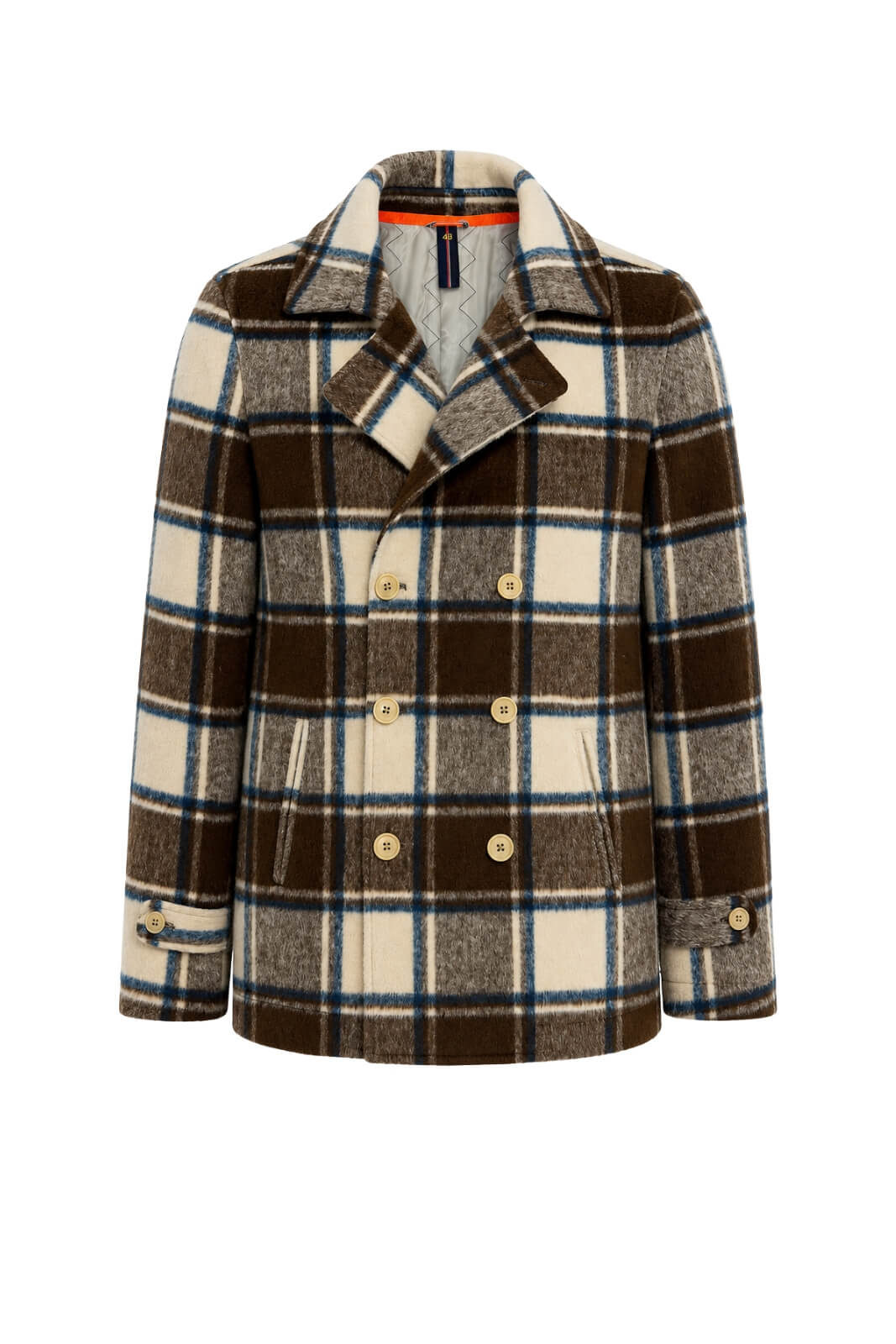 Surplus Wardrobe Cappotto Uomo doppiopetto check