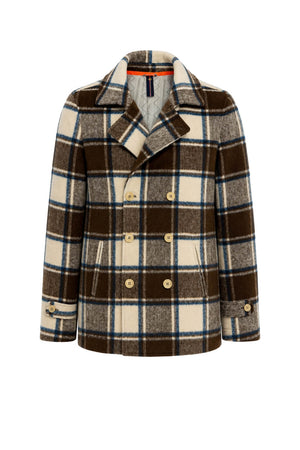Surplus Wardrobe Cappotto Uomo doppiopetto check