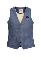 Surplus Wardrobe Gilet Uomo effetto denim