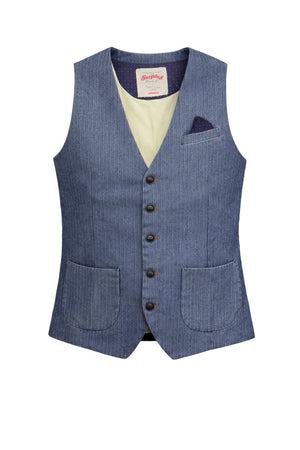 Surplus Wardrobe Gilet Uomo effetto denim
