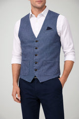 Surplus Wardrobe Gilet Uomo effetto denim