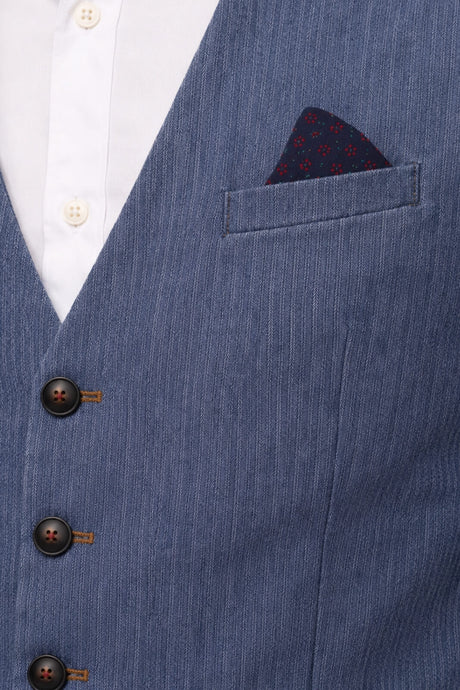 Surplus Wardrobe Gilet Uomo effetto denim