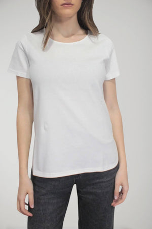 Sun68 Mixed Fabric Women's T-shirt