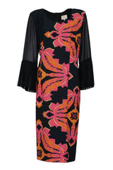 Vestido Twins Fantasy para mujer con mangas acampanadas plisadas
