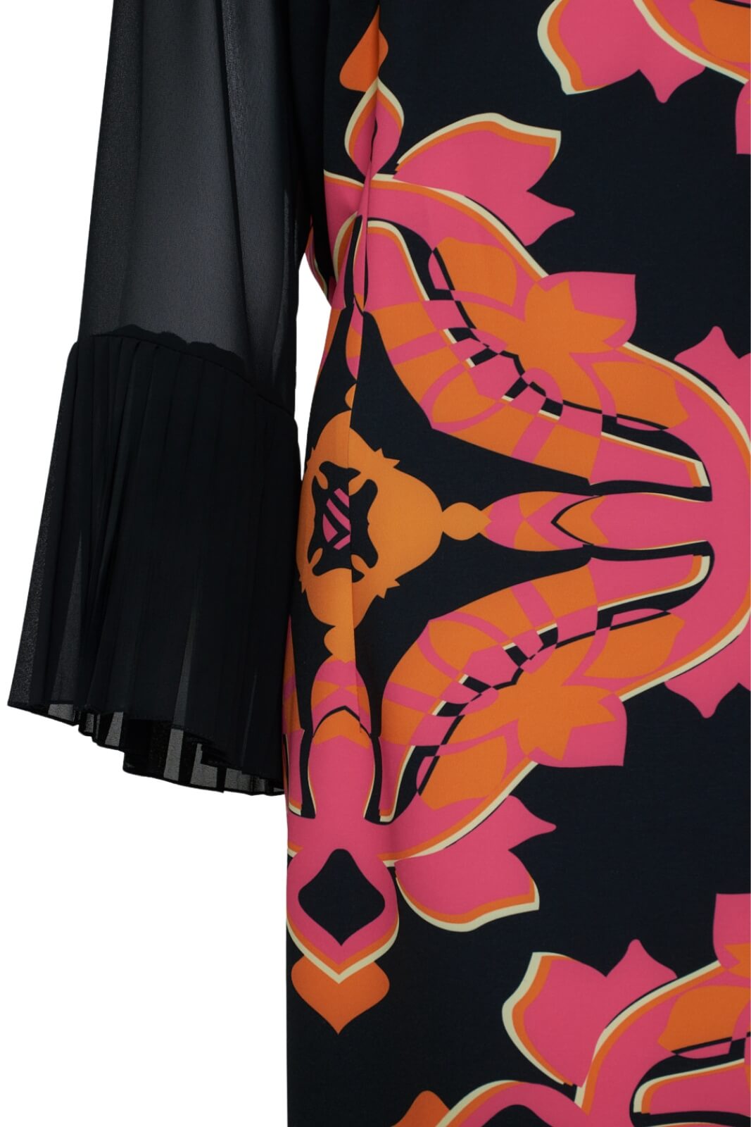 Vestido Twins Fantasy para mujer con mangas acampanadas plisadas