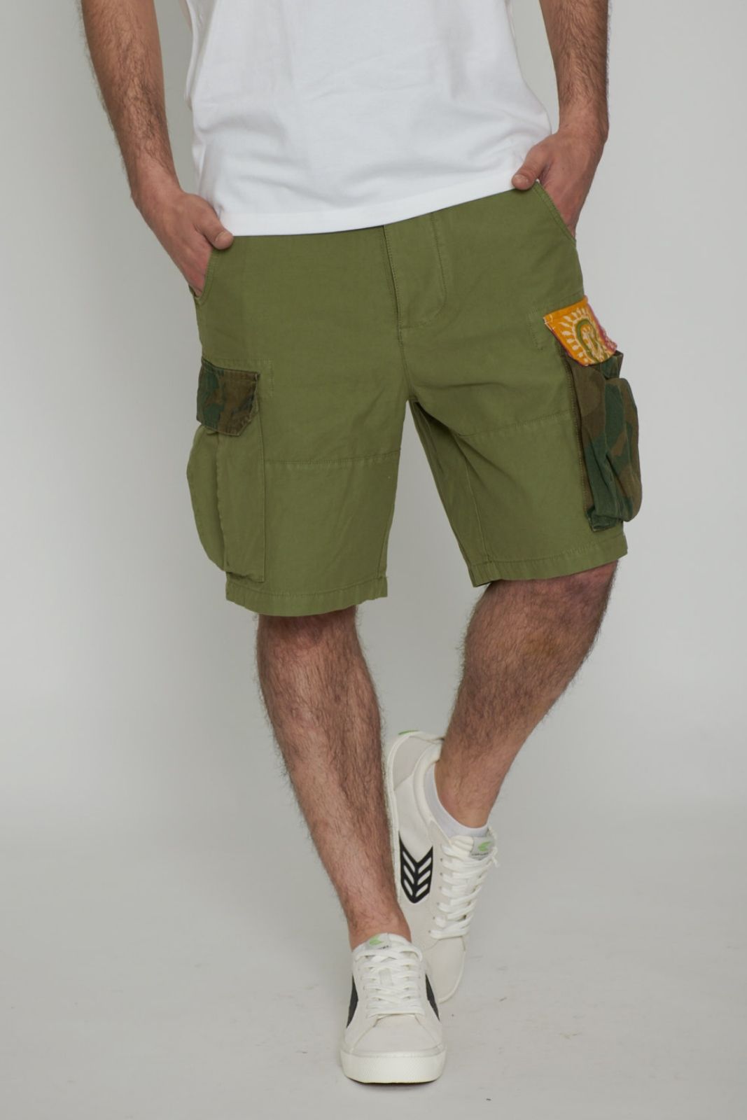 Pantalones cargo con parches para hombre The Boy'z Affair Bermuda