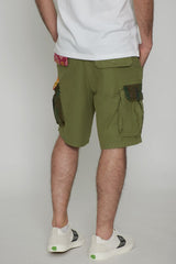 Pantalones cargo con parches para hombre The Boy'z Affair Bermuda