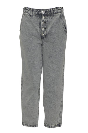 Tensione In Jeans Donna con bottoni gioiello