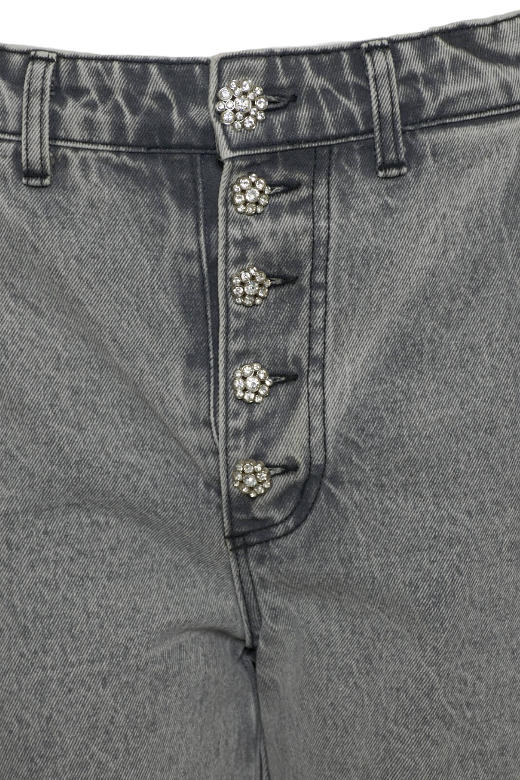 Tensione In Jeans Donna con bottoni gioiello