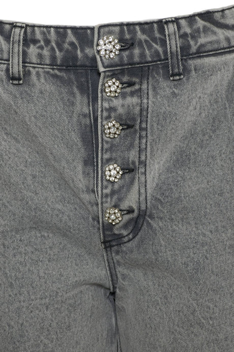 Tensione In Jeans Donna con bottoni gioiello