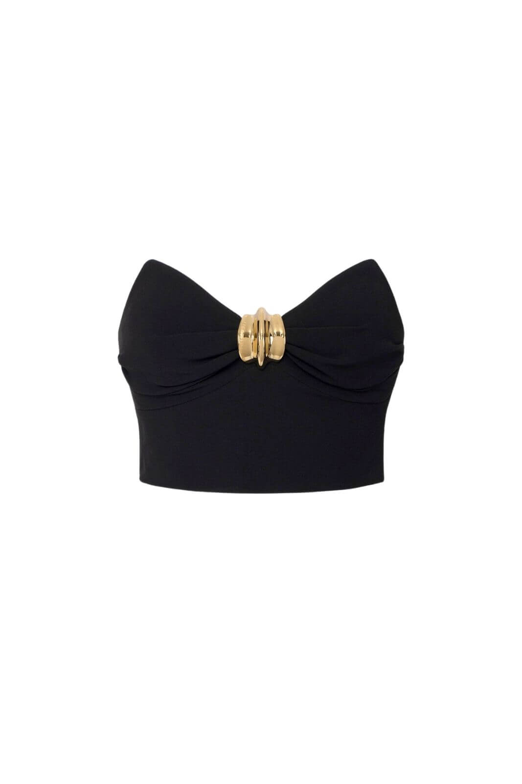 Elisabetta Franchi women's top in flowing crepe with jewel decoration
