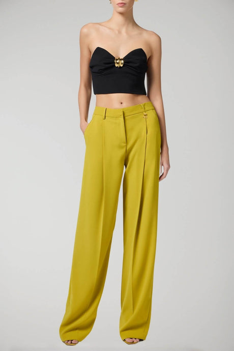 Elisabetta Franchi women's top in flowing crepe with jewel decoration