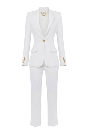 Elisabetta Franchi women's single-breasted crepe suit