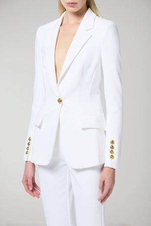 Elisabetta Franchi women's single-breasted crepe suit