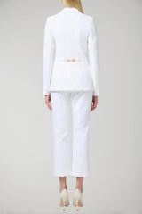 Elisabetta Franchi women's single-breasted crepe suit