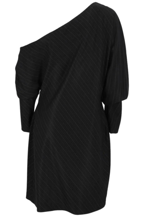 Vestido de mujer Vicolo de un solo hombro con estampado de raya diplomática