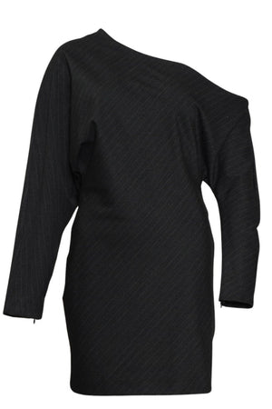 Vestido de raya diplomática con un solo hombro para mujer de Vicolo