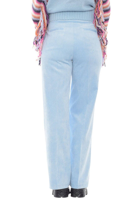 Vicolo women's velvet ribbed trousers