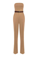 Elisabetta Franchi women's stretch jumpsuit with criss-cross laces