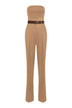 Elisabetta Franchi women's stretch jumpsuit with criss-cross laces