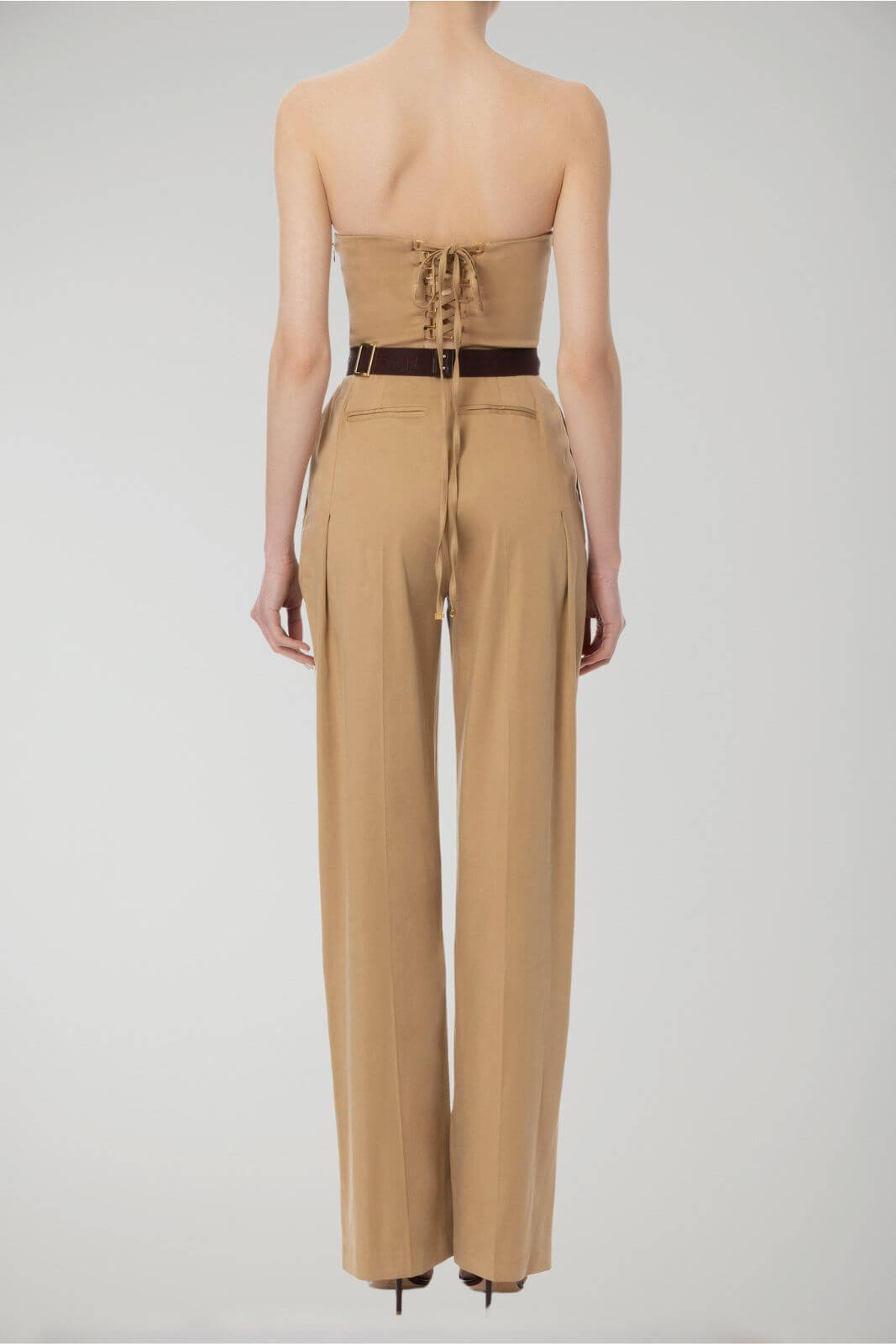 Elisabetta Franchi women's stretch jumpsuit with criss-cross laces