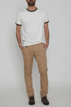 Cashmere Company Men's T-Shirt with Contrasting Trim