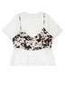 Imperial T-Shirt women's layered top with cow print