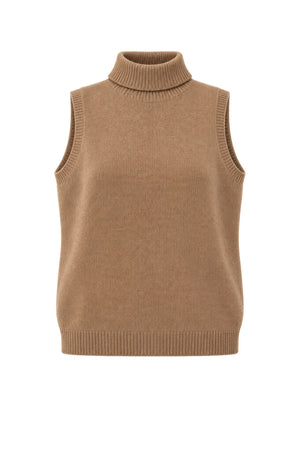 Tabaroni Cashmere Dolcevita Donna Smanicato Spigato in Cashmere