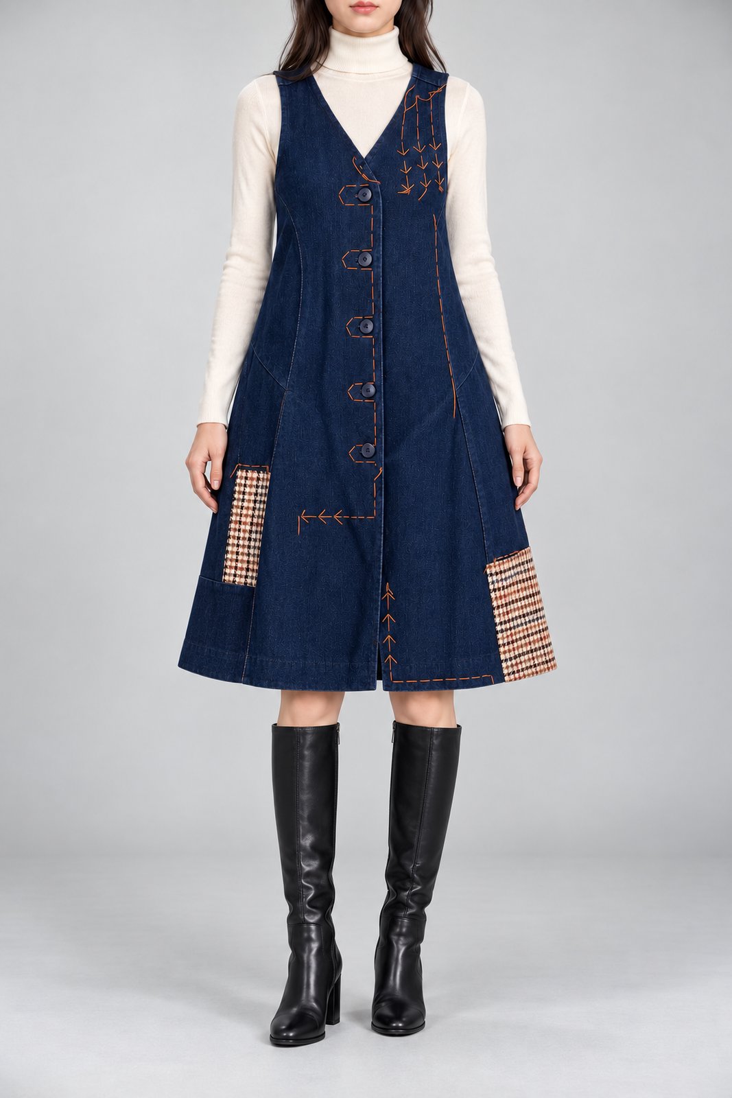Tadashi Abito Donna Patchwork